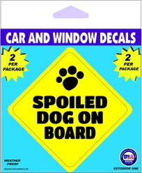 Imagine This Company "Spoiled Dog On Board" Car Window Decal