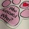 Show in main carousel: Imagine This Company "Who Rescued Who?" Magnet, Paw Shape, Pink slide 4 of 5