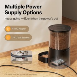 IMIPAW Dual Power Supply & Pet Food Desiccant Bags WIFI Automatic Cat & Dog Feeder, 4-L slide 2 of 8