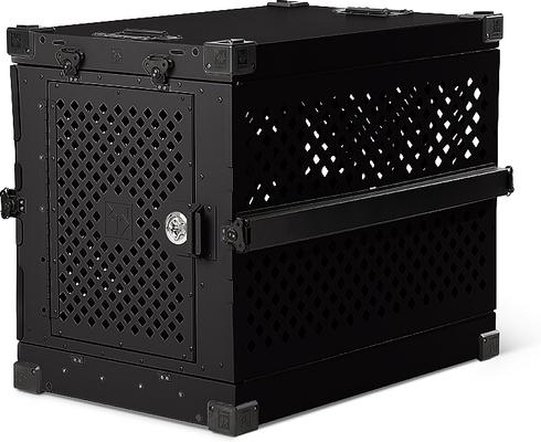 Show full view: Impact Dog Crates Single Door Collapsible Aluminum Dog Crate, Gray, 30 inch slide 4 of 9