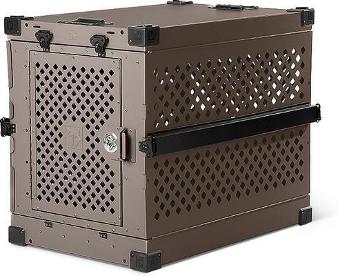 Show full view: Impact Dog Crates Single Door Collapsible Aluminum Dog Crate, Gray, 30 inch slide 5 of 9