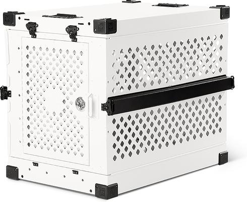 Show full view: Impact Dog Crates Single Door Collapsible Aluminum Dog Crate, Gray, 30 inch slide 3 of 9