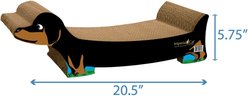 Imperial Cat Dachshund Cat Scratching Board, Large, Black slide 2 of 4