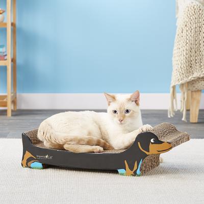 Show full view: Imperial Cat Dachshund Cat Scratching Board, Large, Black slide 3 of 6