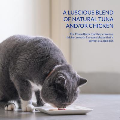 Show full view: Inaba Churu Bisque Chicken with Beef Recipe Grain-Free Lickable Cat Treats, 1.4-oz pouch slide 5 of 10