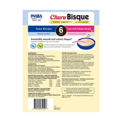 Show full view: Inaba Churu Bisque Tuna Variety Cat Lickable Treat, 1.4-oz pouch, 12 count slide 3 of 9