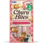 Inaba Churu Bites Chicken Wraps Tuna with Salmon Recipe Grain-Free Cat Treats, 0.35-oz tube, 3 count