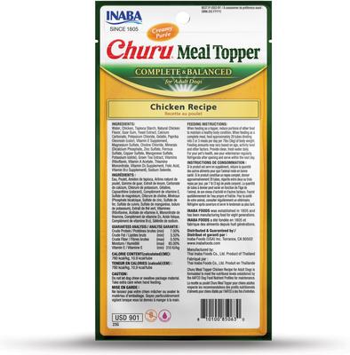 Show full view: Inaba Churu Chicken Recipe Dog Food Topper, 24 count slide 4 of 10