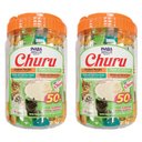 Inaba Churu Chicken & Seafood Variety Creamy Puree Grain-Free Lickable Cat Treats, 0.5-oz tube, 100 count