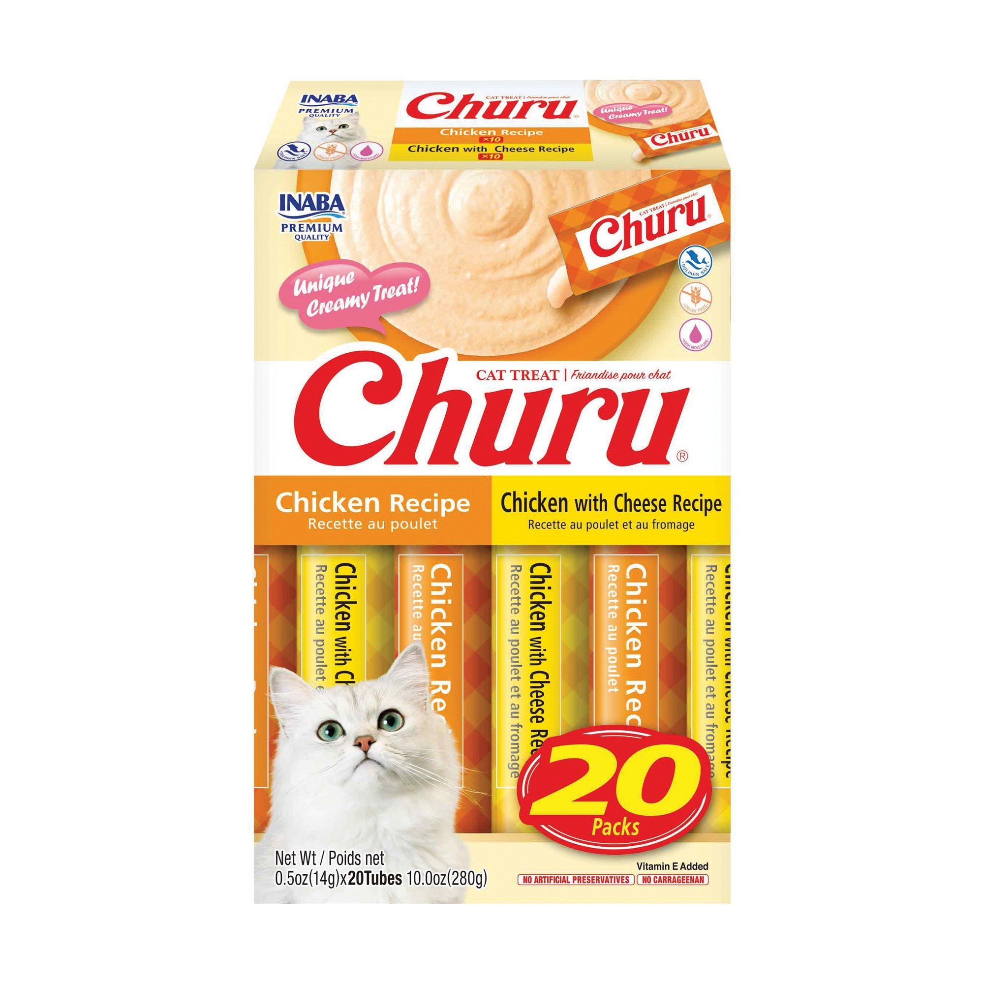 Questions and Answers about INABA Churu Chicken Variety Pack Grain