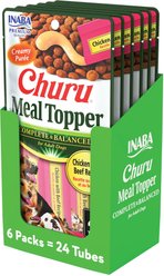 Inaba Churu Chicken with Beef Recipe Dog Food Topper, 24 count
