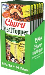 Inaba Churu Chicken with Pumpkin Recipe Dog Food Topper, 24 count