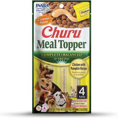 Show full view: Inaba Churu Chicken with Pumpkin Recipe Dog Food Topper, 24 count slide 4 of 10