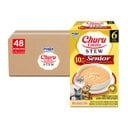 Inaba Churu Entrée Senior Chicken Recipe with Tuna Grain-Free, High Moisture, Prebiotic Stew Wet Cat Food, 1.76-oz pouch, 48 count