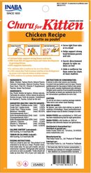 Inaba Churu for Kittens Chicken Recipe Puree Grain-Free Lickable Cat Treats, 0.5-oz tube, 4 count slide 2 of 8