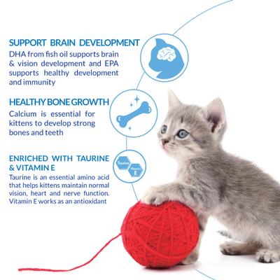 Show full view: Inaba Churu for Kittens Chicken Recipe Puree Grain-Free Lickable Cat Treats, 0.5-oz tube, 4 count slide 5 of 11