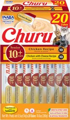 Inaba Churu for Senior 10+ Chicken Variety Lickable Cat Treats, 0.5-oz tube, 20 count