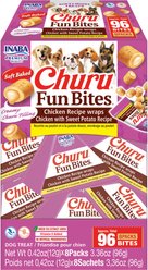 Inaba Churu Fun Bites Chicken with Sweet Potato Grain-Free Soft & Chewy Dog Treats, 0.42-oz, pack of 8