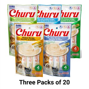 【同梱】churu INABA Churu Grain-Free Chicken with Cheese Puree Lickable