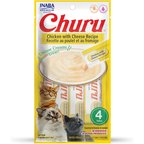 Inaba Churu Grain-Free Chicken with Cheese Puree Lickable Cat Treat, 0.5-oz tube, pack of 4