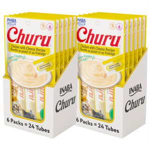 INABA Churu Grain-Free Chicken Puree Lickable Cat Treat, 0.5