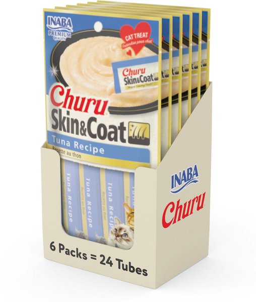 Inaba Churu Skin & Coat Tuna Recipe Cat Treats Inaba Churu Skin & Coat Tuna Recipe Cat Treats