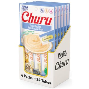 INABA Churu Grain-Free Chicken Puree Lickable Cat Treat, 0.5