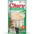 Inaba Churu Grain-Free Tuna with Chicken Puree Lickable Cat Treat, 0.5-oz tube, pack of 4