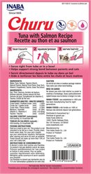 Inaba Churu Grain-Free Tuna with Salmon Puree Lickable Cat Treat, 0.5-oz tube, pack of 24 slide 2 of 8