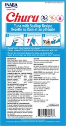 Inaba Churu Grain-Free Tuna with Scallop Puree Lickable Cat Treat, 0.5-oz tube, pack of 4 slide 2 of 8