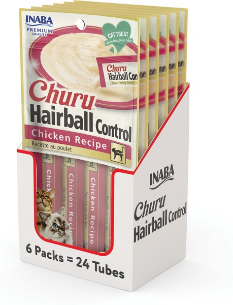 Inaba Churu Hairball Control Chicken Recipe Cat Treat