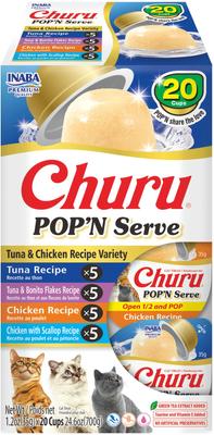 INABA Churu Pop'n Serve Tuna & Chicken Variety Grain-Free Lickable