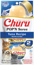 Inaba Churu Pop'n Serve Tuna Grain-Free Lickable Cat Treats, 1.2-oz cup, 2 count