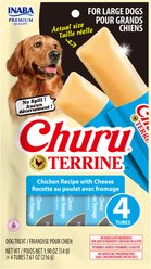 Inaba Churu Terrine Chicken Recipe with Cheese Soft Dog Treat, 4 count, Large