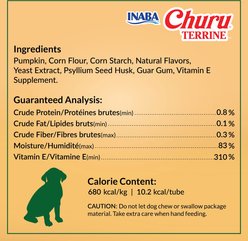 Inaba Churu Terrine Pumpkin Soft Dog Treat, 4 count, Small slide 2 of 8