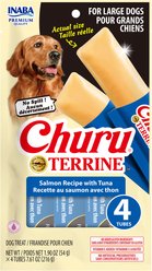 Inaba Churu Terrine Salmon & Tuna Soft Dog Treat, 4 count, Large
