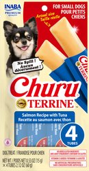 Inaba Churu Terrine Salmon & Tuna Soft Dog Treat, 4 count, Small