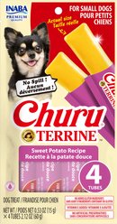 Inaba Churu Terrine Sweet Potato Soft Dog Treat, 4 count, Small