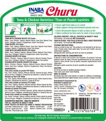 Inaba Churu Tuna & Chicken Varieties Puree + Chicken Varities Lickable Cat Treats slide 2 of 9