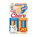 Inaba Churu Tuna & Chicken Variety Pack Grain-Free Lickable Cat Treats, 0.5-oz tube, 20 count