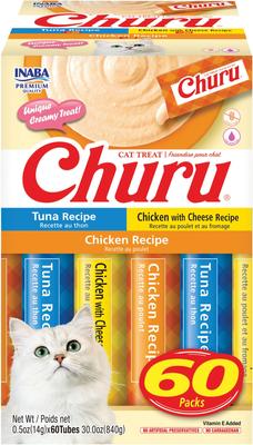 Inaba Churu Tuna & Chicken Variety Pack Grain-Free Lickable Cat Treats