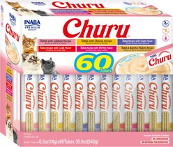Inaba Churu Tuna Creamy Puree + Chicken Variety Pack Lickable Cat Treats slide 2 of 9