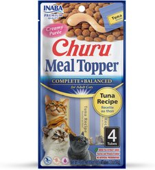 Inaba Churu Tuna Recipe Grain-Free Cat Lickable Treats Food Topper, 0.5-oz pouch, 4 count slide 1 of 6