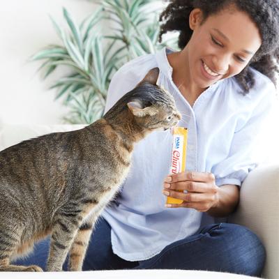 Show full view: Inaba Churu Tuna & Seafood Variety Creamy Puree Grain-Free Lickable Cat Treats, 0.5-oz tube, 40 count slide 10 of 12