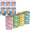 Show in main carousel: Inaba Ciao Grain-Free Grilled Tuna Fillet Extra Tender in Tuna Flavored Broth Cat Treat, 0.52-oz pouch, pack of 6 + Weruva Cats in the Kitchen Cuties Variety Pack Grain-Free Canned Cat Food, 3.2-oz, case of 12 slide 1 of 8