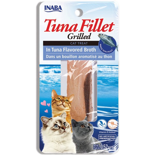 Inaba Grain-Free Grilled Tuna Fillet in Tuna Flavored Broth Cat Treat
