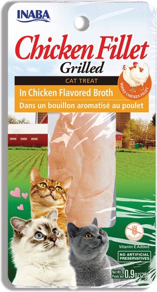 Inaba Grilled Chicken Fillet in Chicken Flavored Broth Grain-Free Cat Treat