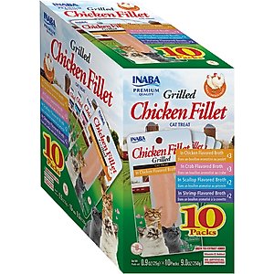 Inaba Grilled Chicken Fillet in Chicken Flavored Broth Grain-Free Cat Treat