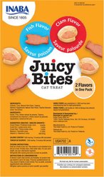 Inaba Juicy Bites Fish & Clam Flavor Soft & Chewy Cat Treats, 0.4-oz pouch, 3 count slide 2 of 7