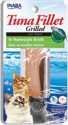 Inaba Tender Grilled Tuna Fillet in Homestyle broth, soft & chewy cat treats, .52-oz pouch, 1ct